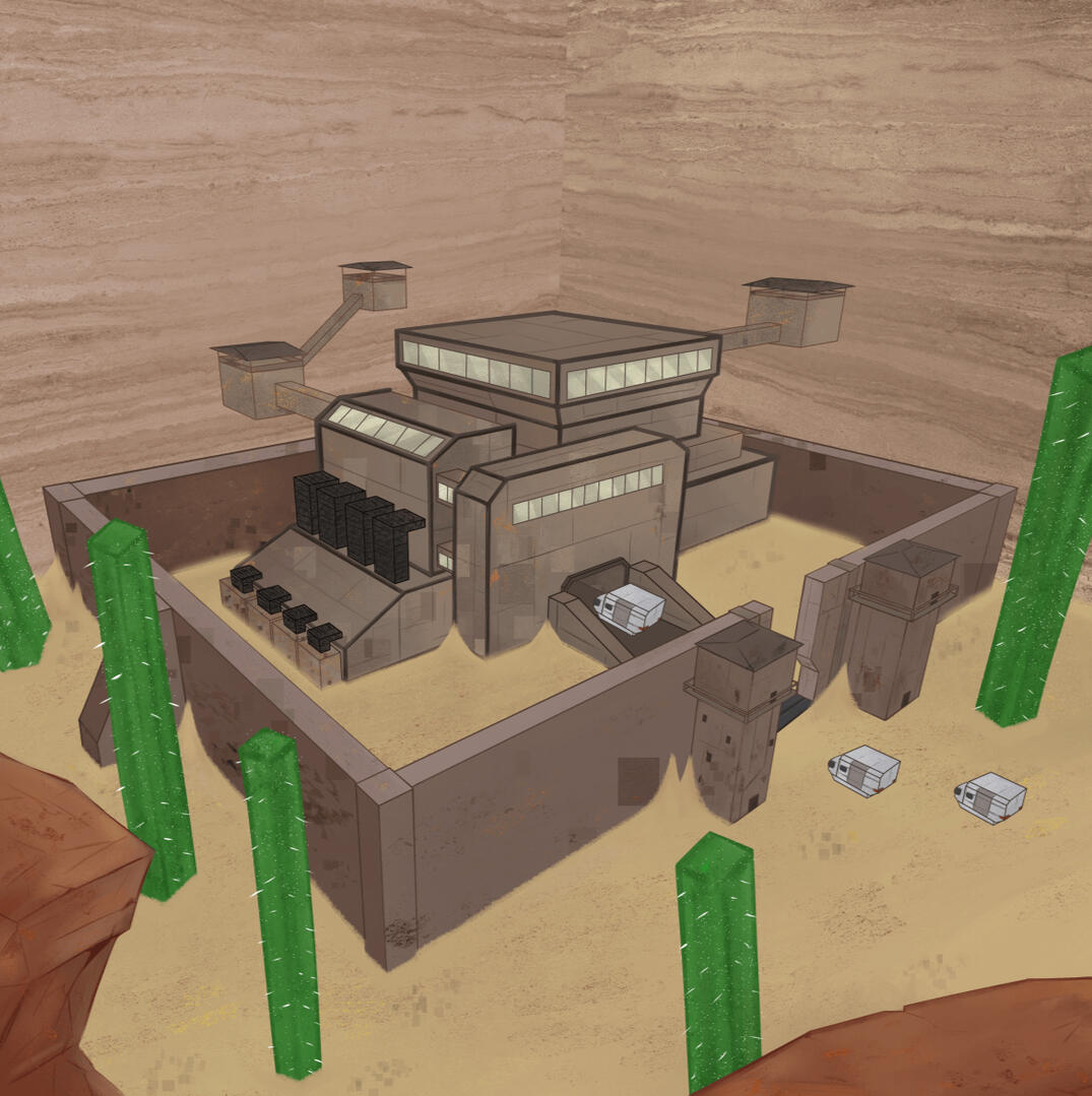 Military base, checkpoint safezone