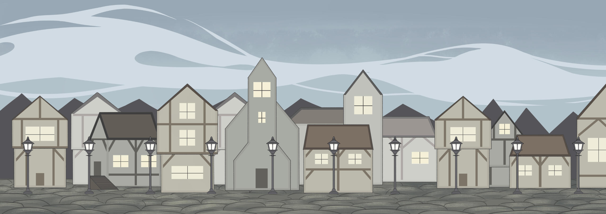 Town line-up background