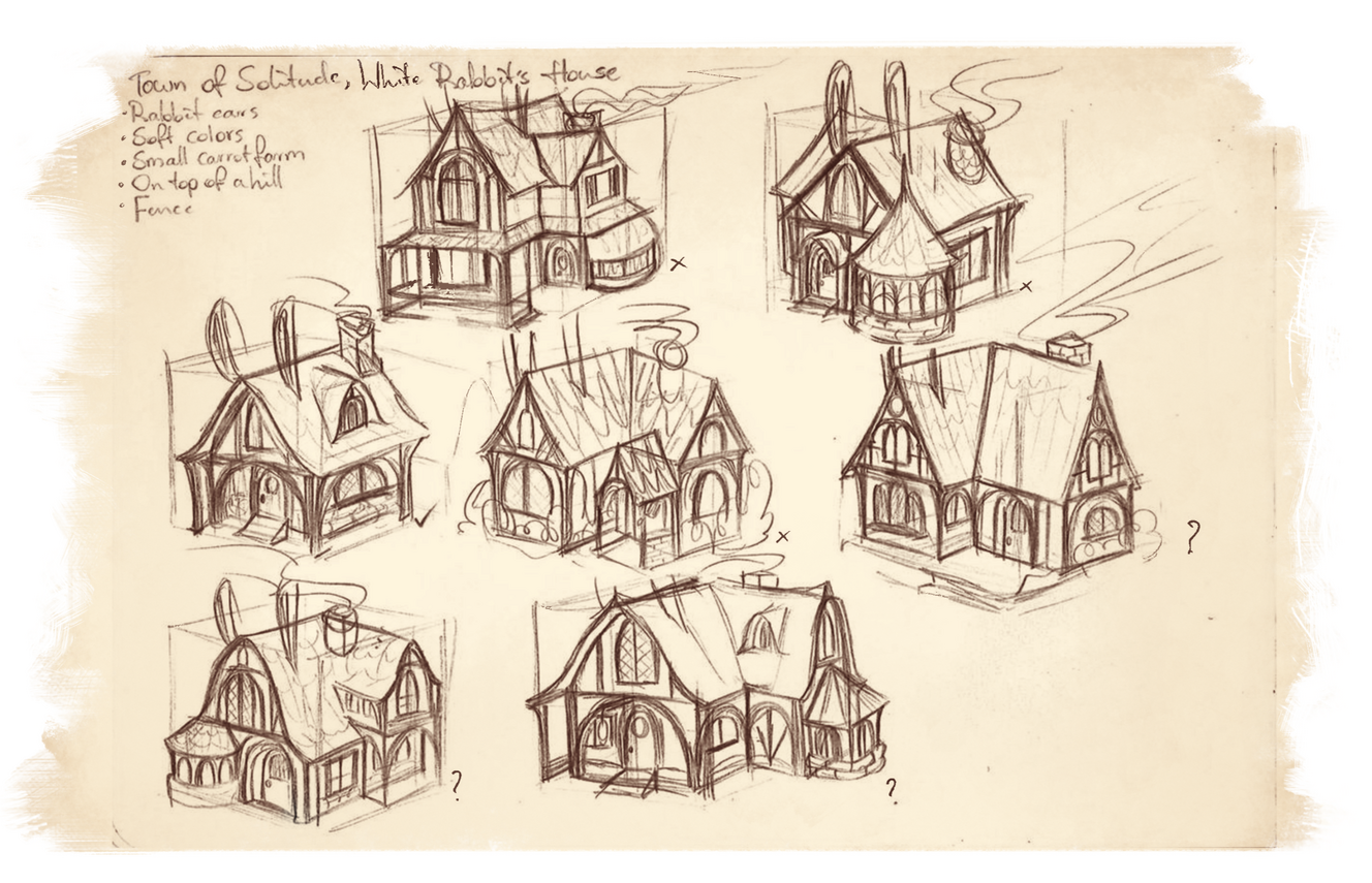 White Rabbit house designs sketch