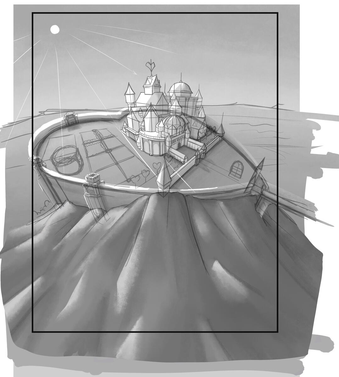 Castle of Solitaire Monochrome