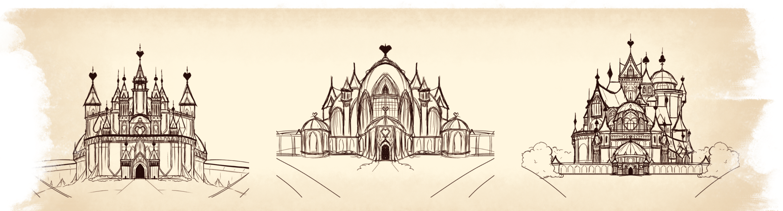 Castle design sketches